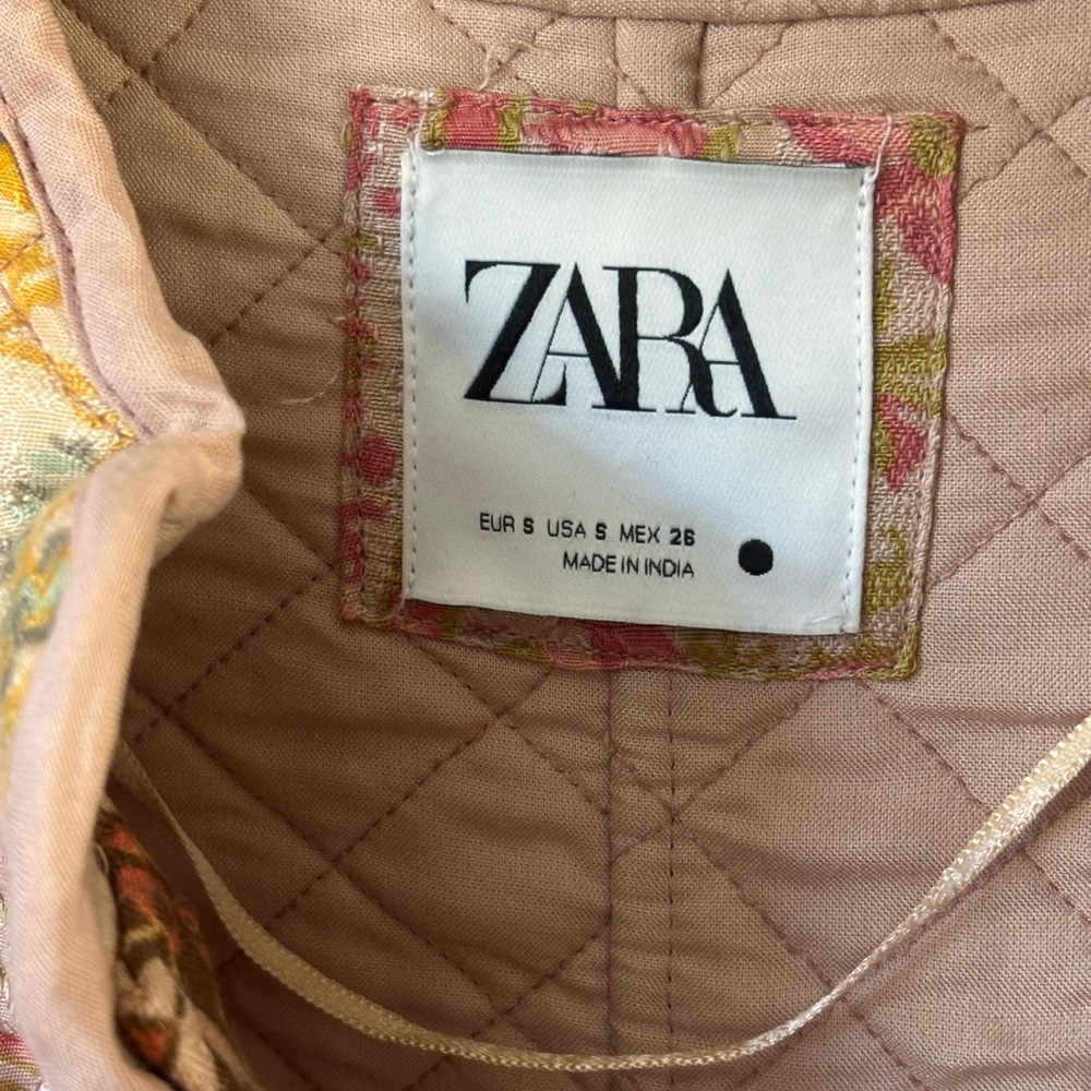 Zara Women's Quilted Patchwork Jacket - image 2